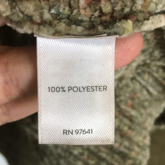 J. Jill Super-Soft Chenille Cable-Knit Crewneck Sage Sweater | XL Petite - Picture 9 of 9